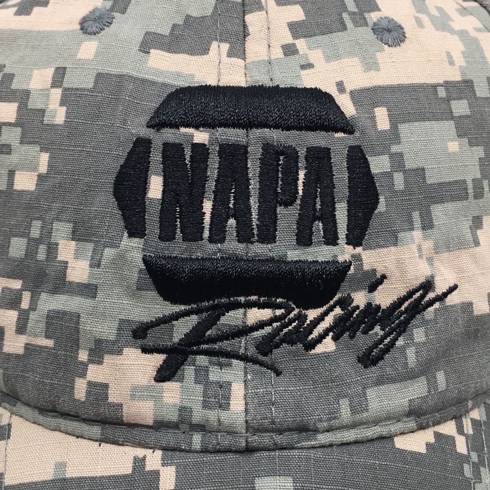 NAPA Racing Digital Camo Hat Baseball Cap with hook and loop backstrap - Picture 2 of 16